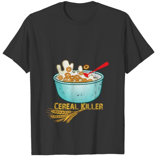 Funny Cereal Killer Breakfast Food product T Shirts