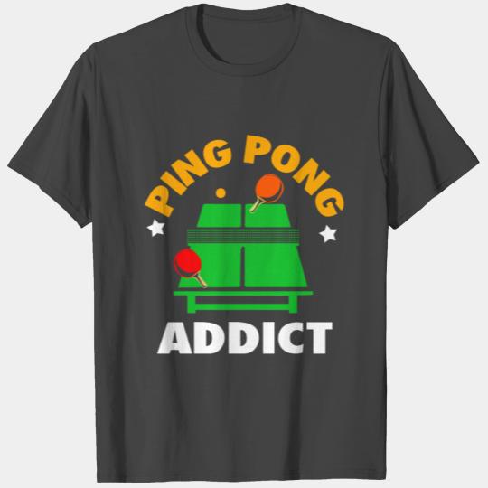 Ping Pong Ball Player Table Tennis Paddle Gift T Shirts