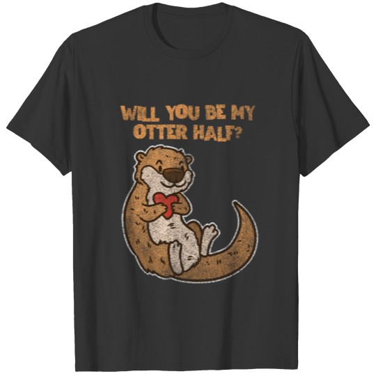 Otter Valentine's Day T-shirt