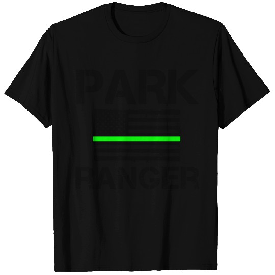 Park Ranger Thin Green Line US American Flag T Shirts