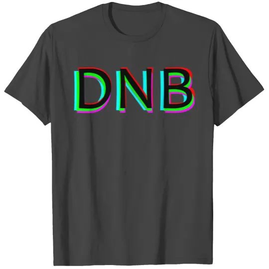 Drum & Bass Anaglyph Rave - DNB Raving T Shirts