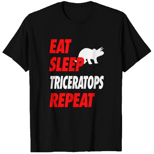 EAT SLEEP TRICERATOPS REPEAT T Shirts