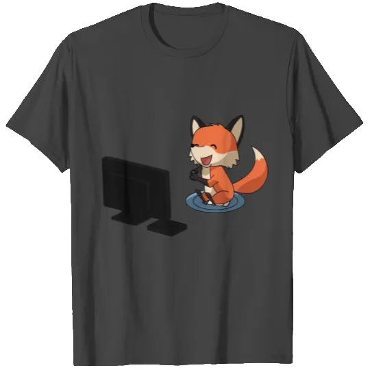 Fox playing PlayStation T Shirts