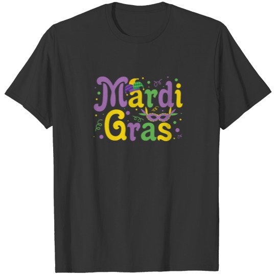 Mardi Gras Festive Colorful New Orleans Style T-shirt