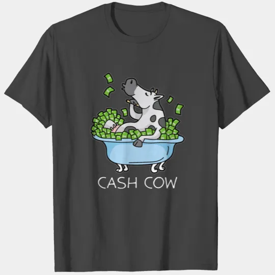 Cash Cow Rich Money Dollar Cash Hustle Manager T Shirts