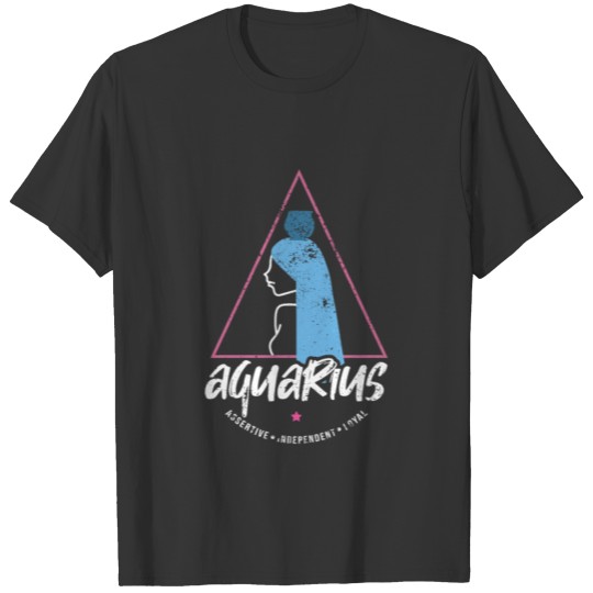 Aquarius Zodiac Sign Birth T-shirt