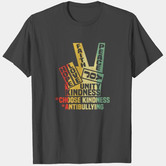 Anti bullying T Shirts Unity Day Choose Kindness Be