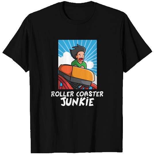 Roller Coaster Lovers Funny Theme Park Junkie Gift T Shirts