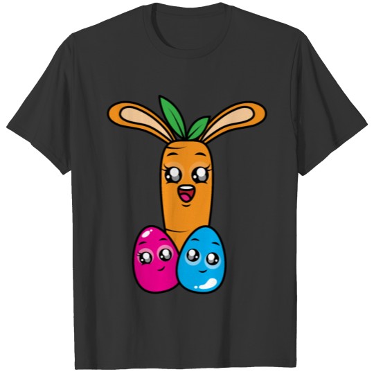 Easter Eggs with Carrot T Shirts