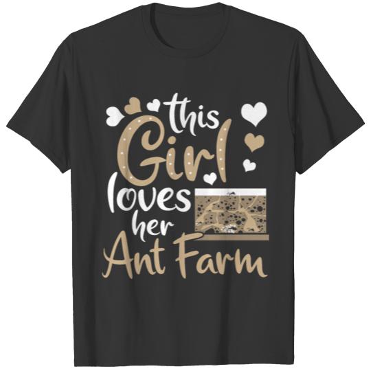 Ant Farm Formicarium Ants Vivarium Ant Colony Gift T-shirt