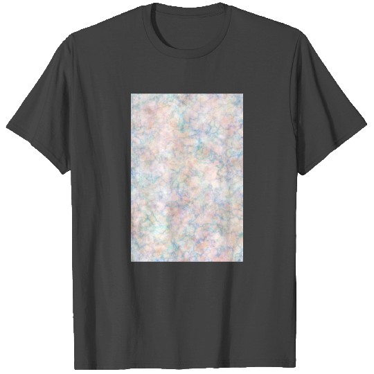 Multicolor Pastel Rainbow Marble Pattern T Shirts