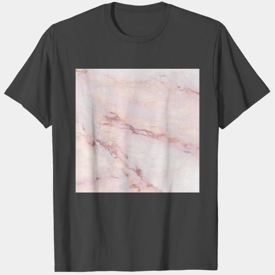 Rose Gold Pink Marble T Shirts