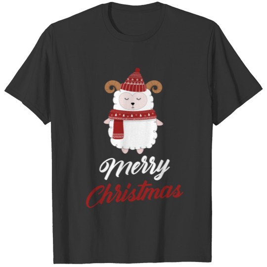Christmas Xmas Goat Animal Gift T Shirts