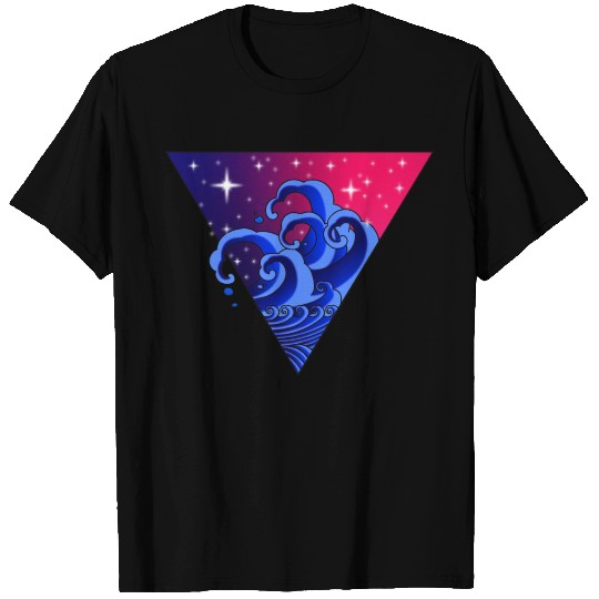 Tibetan Tattoo Wave - Mystical Ocean T Shirts
