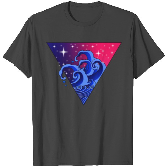 Tibetan Tattoo Wave - Mystical Ocean T Shirts