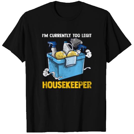 Housekeeper Maid Service Cleaning Lady T Shirts