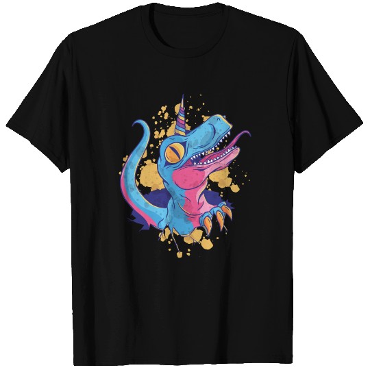 Dino Rainbow Unicorn T Shirts