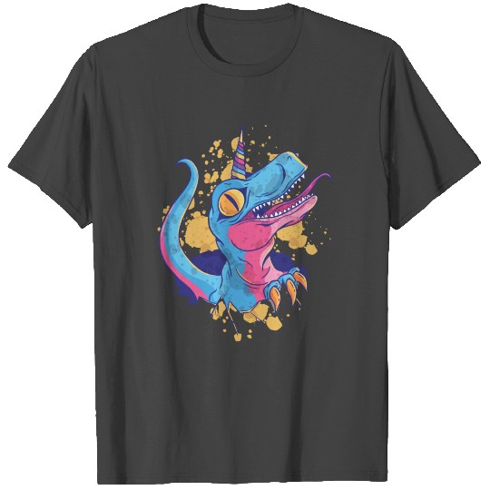 Dino Rainbow Unicorn T Shirts