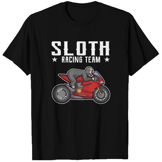 Sloth Racing Team Biker Motorcycle Gift T Shirts
