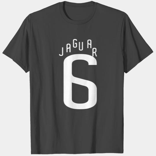 Football Jaguar Cat No. 6 White T Shirts