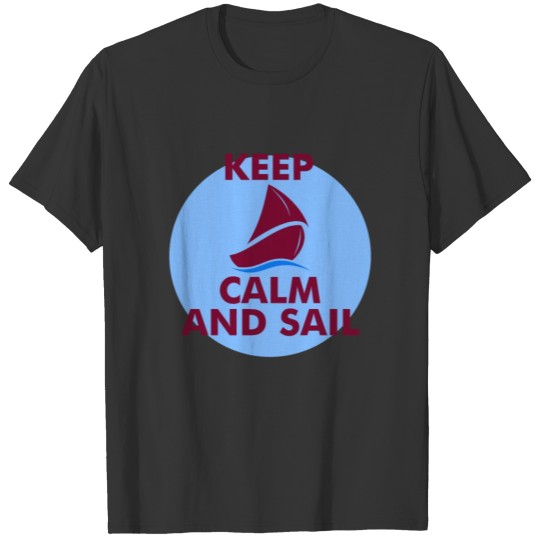 sail boat sailboat sailing fisherman sea captain T-shirt