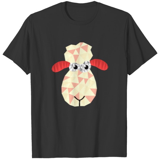 Cute Sheep Head Wool Polygonal Animal Farmer Gift T Shirts