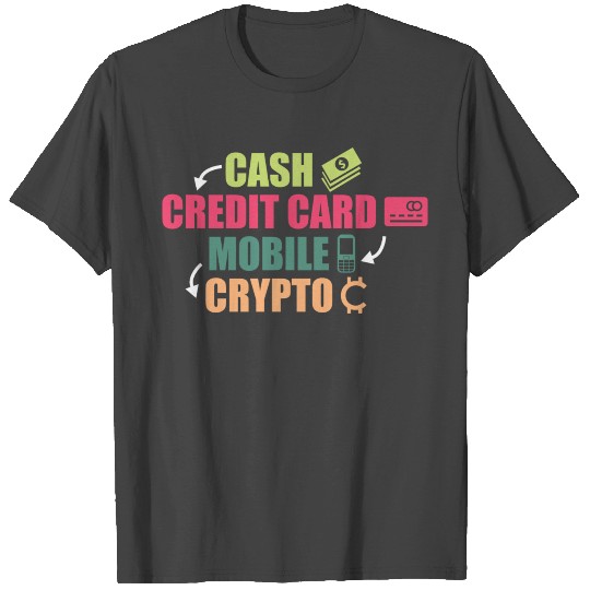 Cash Money Credit Cryptocurrency Funny Gift T Shirts