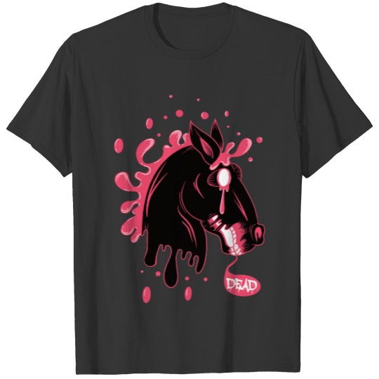 Bloody Horse on Halloween T Shirts