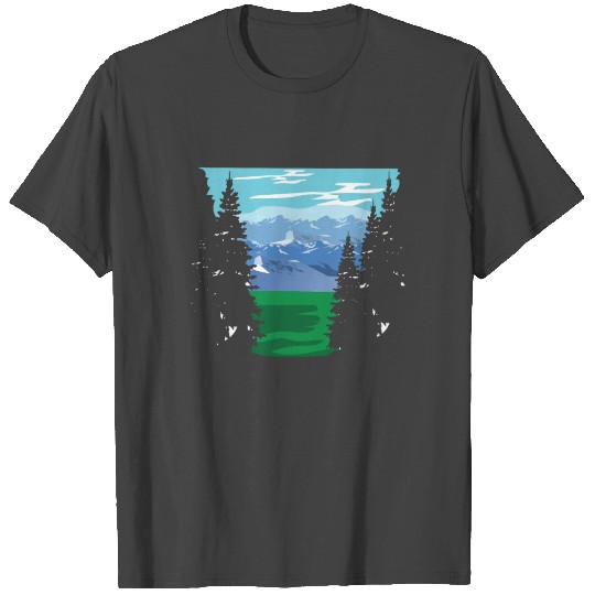 Landscape Design Blue Mountain Cool Gift Idea T Shirts