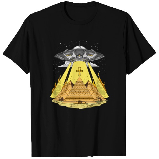 Egyptian Pyramids Alien Abduction Conspiracy UFO T Shirts