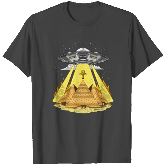 Egyptian Pyramids Alien Abduction Conspiracy UFO T Shirts