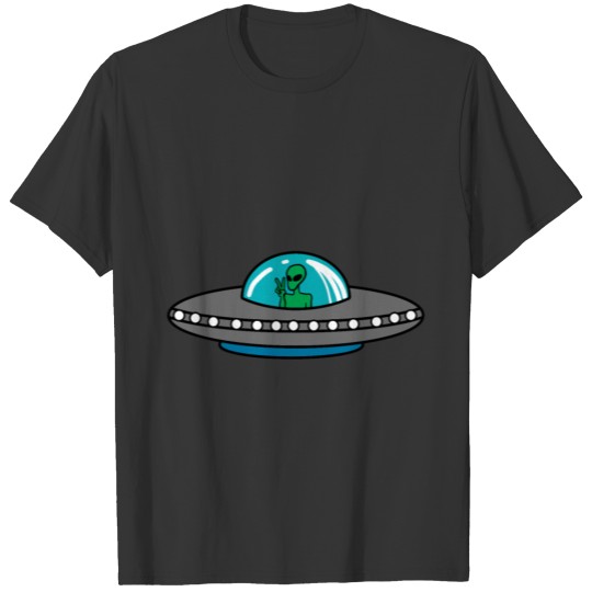 Ufo Alien Flying Saucer Extraterrestrial Gray Gift T-shirt