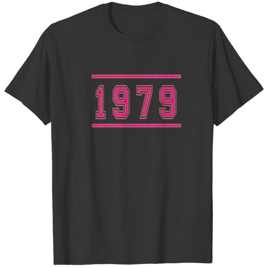 Retro 1979 Text Birthday Classic 1979 T Shirts