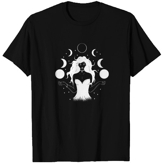 Goddess Eclipse White T Shirts