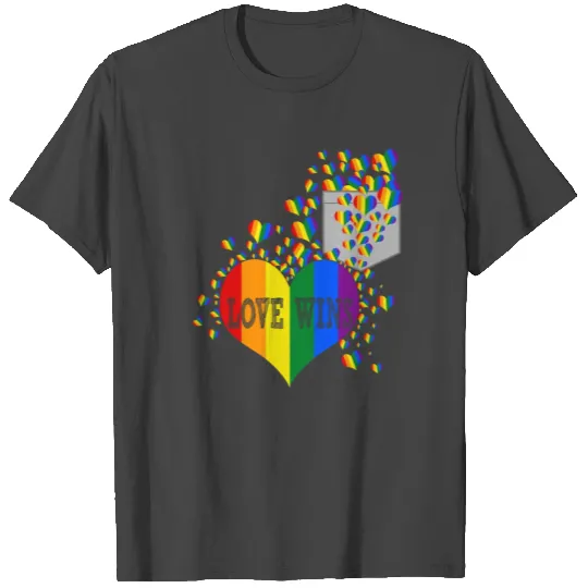 Love Wins Pride LGBTQ Community Pride Month Design T Shirts