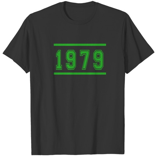 Retro 1979 Text Birthday Classic dateofbirth T-shirt