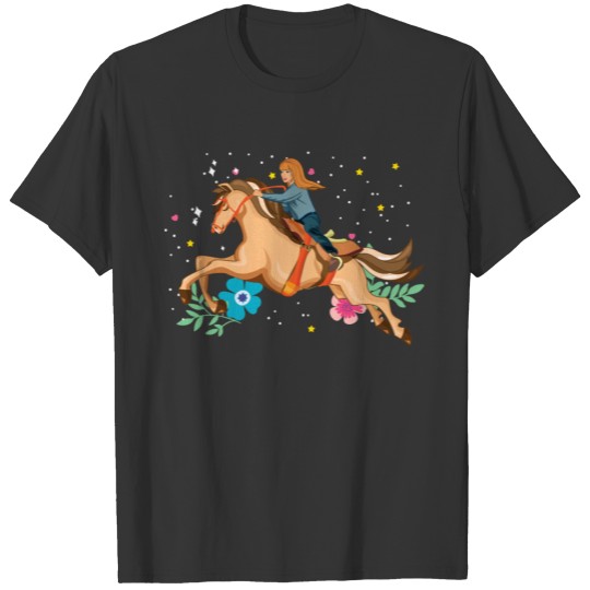 Horse Woman Energy In A Happy And Dreamy Style T Shirts