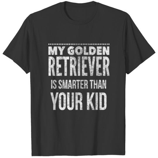 Golden Retriever print Funny Tee for Mom Dad Men T-shirt