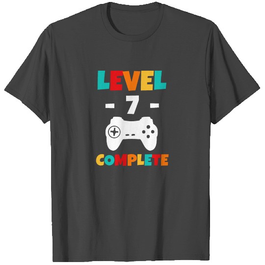Level 7 Completed Gamer Happy Birthday T Shirts