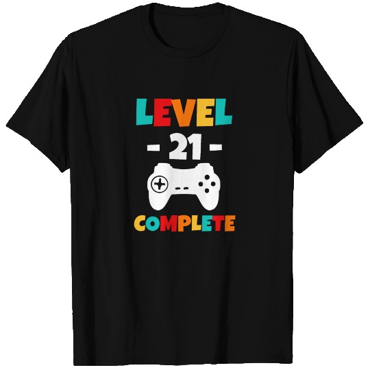 Level 21 Completed Gamer Happy Birthday T Shirts