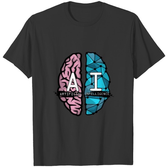 AI Nerd Artificial Intelligence Brain T-shirt