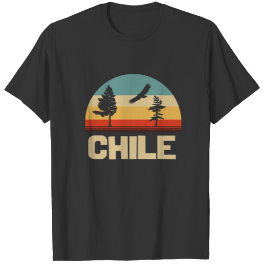 chile nature retro mountain T-shirt