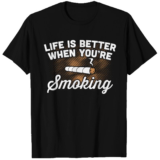 Smoking Cigarette Ash Smoker Quote Funny Gift T Shirts