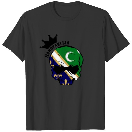 Sandzak T Shirt Sandzaklija Skull Flag T-shirt