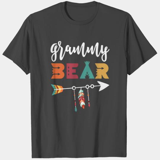 granmy bear flower art colors grandma T Shirts