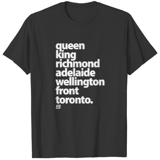 Toronto street name T-shirt
