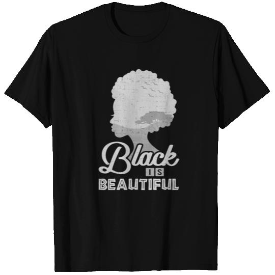 Black is beautiful African American Pride designs T Shirts