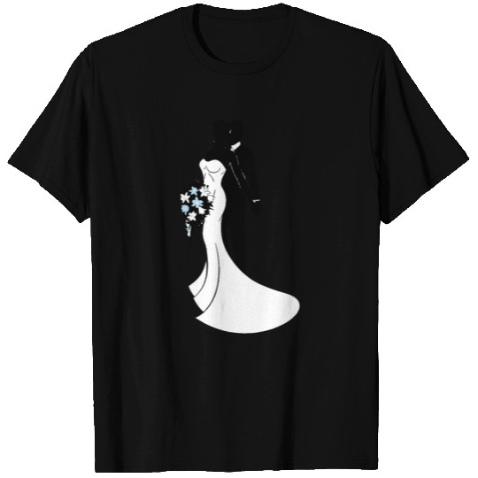Bride and Groom Wedding Engagement Marriage Bride T Shirts