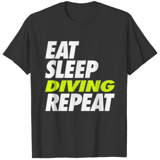 Eat Sleep Diving Repeat T-shirt