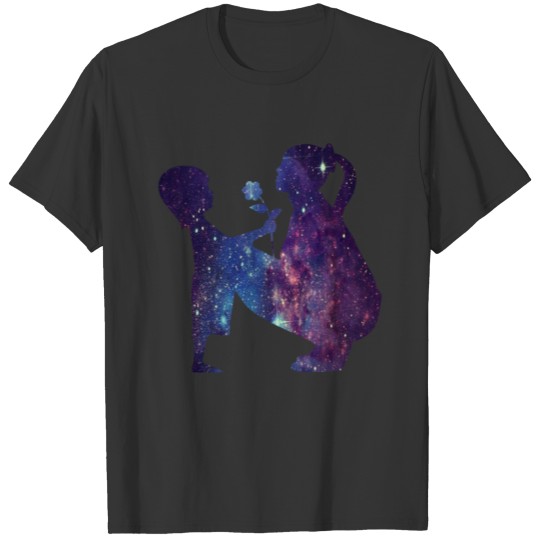 Mom and Daughter - Galaxy Print T Shirts